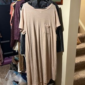 Lularoe Carly holiday sparkly blush